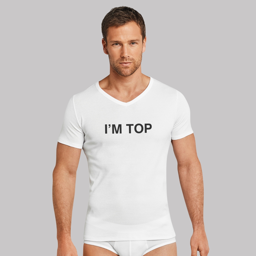BASIC V-NECK T-SHIRT "I'm Top"